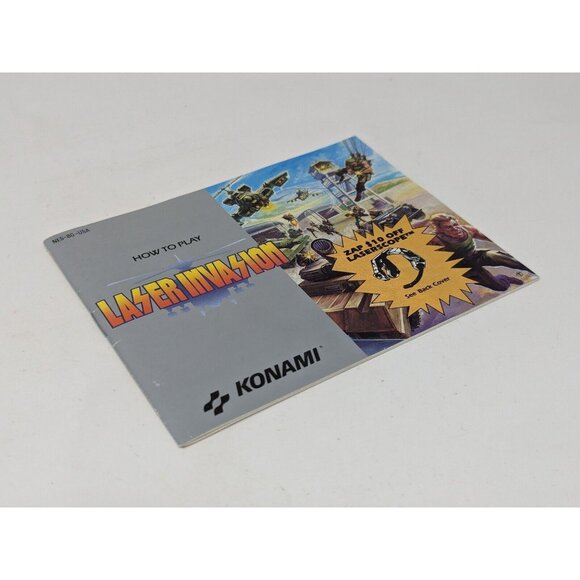 Laser Invasion (NES Nintendo, 1991) Manual Only Konami VTG - Picture 2 of 6